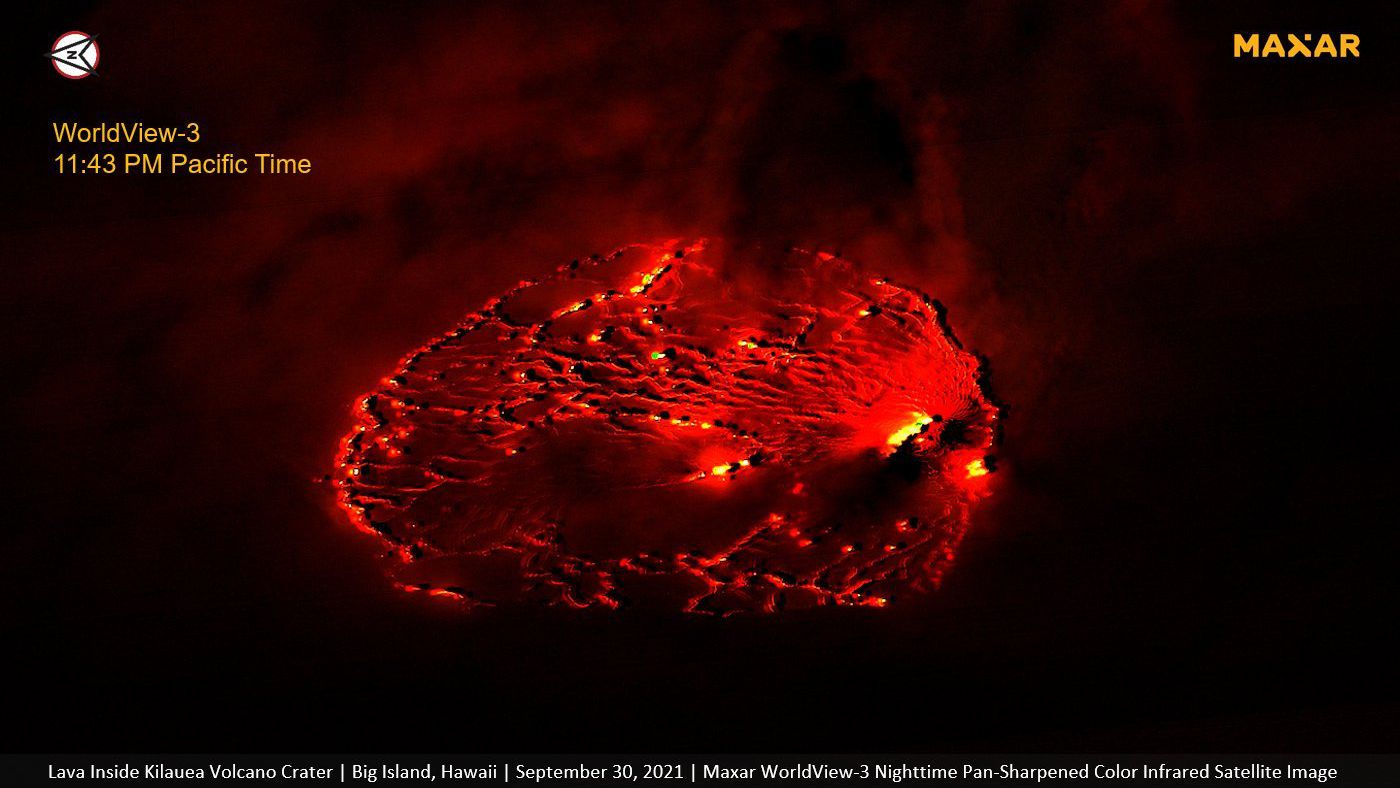 1633706523 1 min Environment Kilauea volcano eruption is photographed from space
