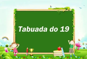 Tabuada de 19 vezes para crianças melhorarem suas habilidades matemáticas 1 Tabuada do 19