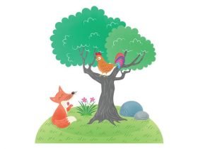 The-Clever-Rooster-Story-With-Moral-For-Kids-696x476