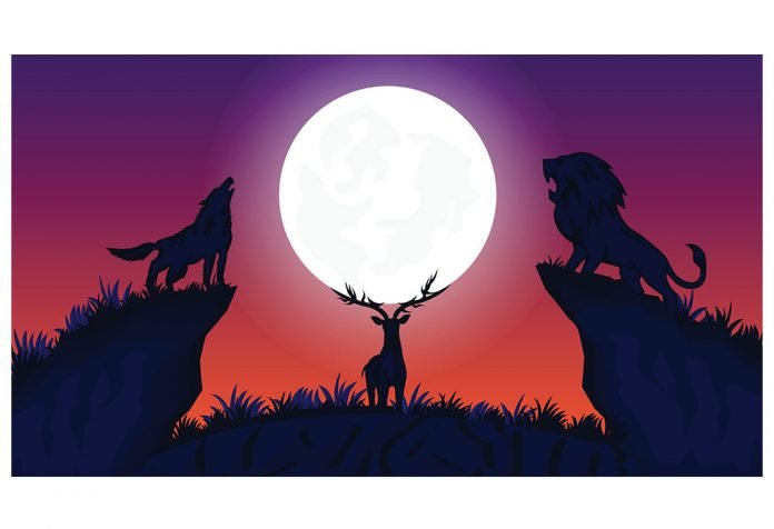 The Lion And The Wolf Story With Moral For Kids 696x476 1