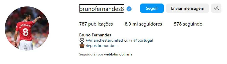 bruno fernandez nome de Insta