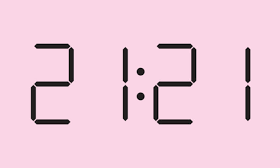 Horas iguais 2121