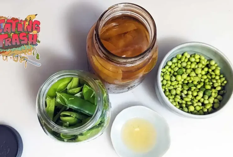 Transforme vagens de ervilha vazias em um vinagre delicado e com sabor