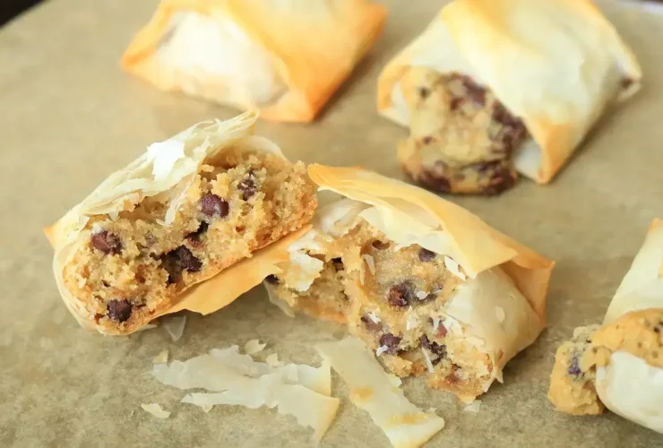 você não embrulhou seus biscoitos em massa filo
