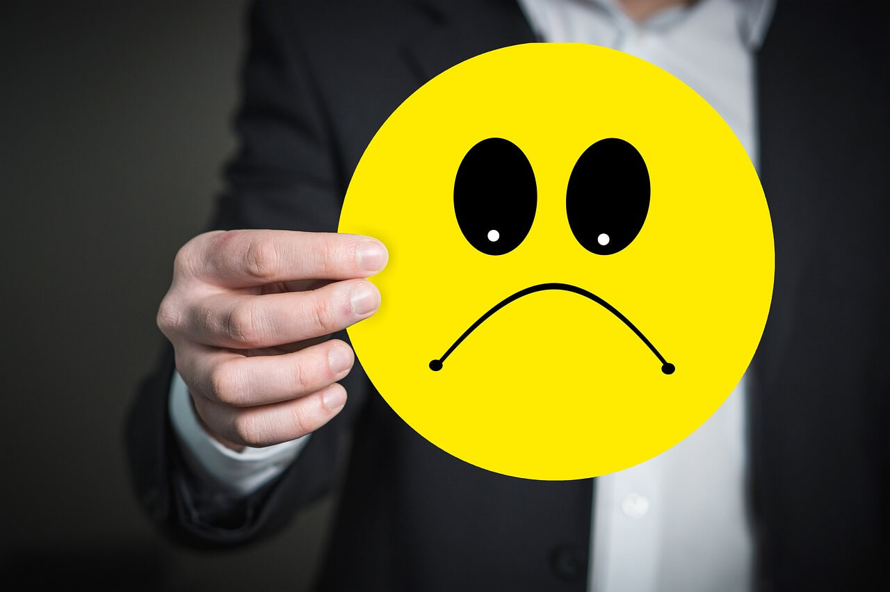 frases curtas e tristes para quando você estiver de mau humor