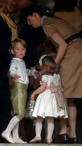 príncipe George de Cambridge e a princesa Charlotte