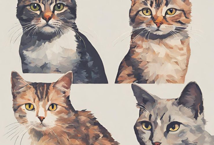 Em uma sala quadrada temos um gato em cada canto