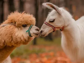 Qual é a diferença entre uma lhama e uma alpaca? 9 lhama e uma alpaca