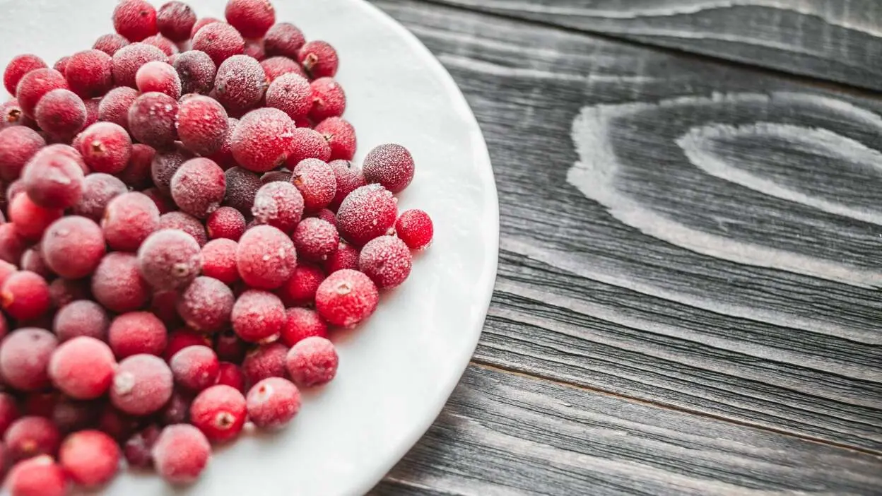 congelar cranberries frescos