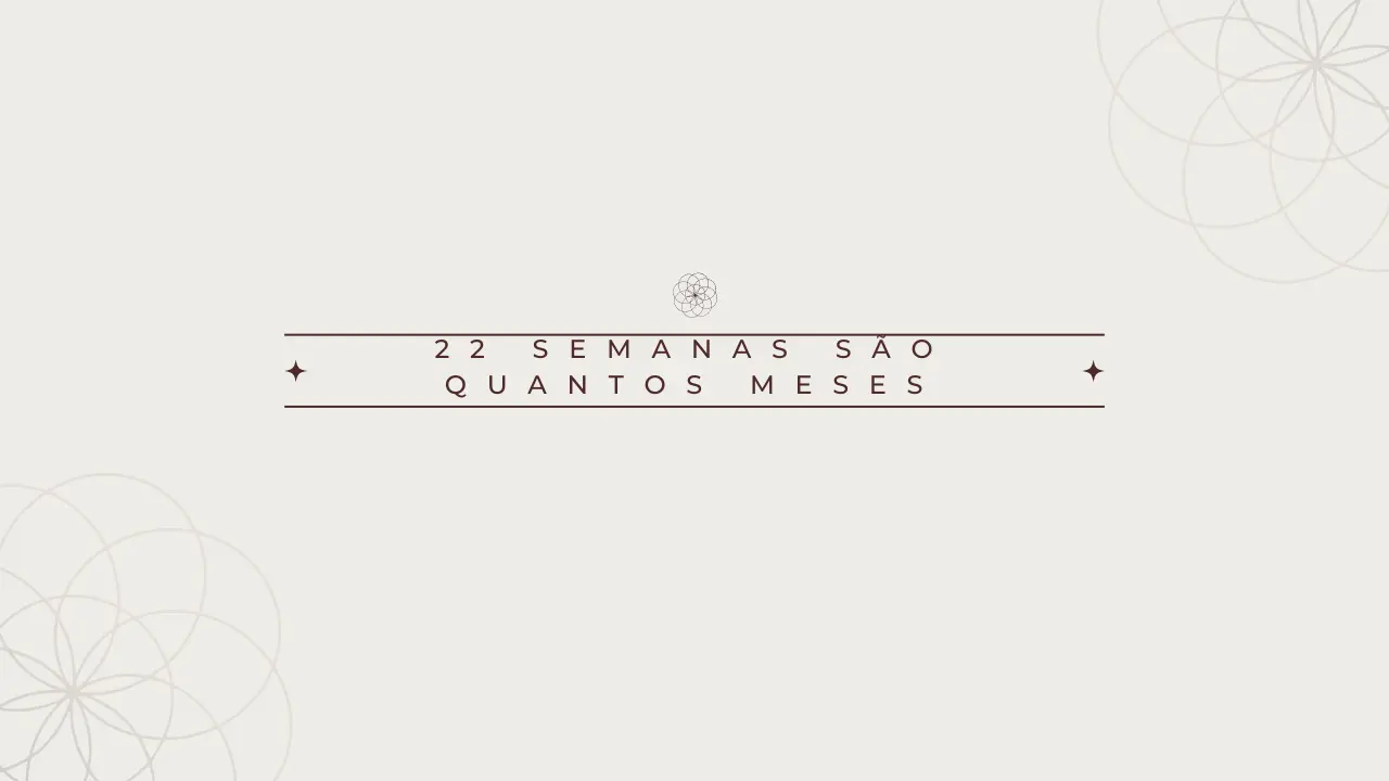22 semanas são quantos meses