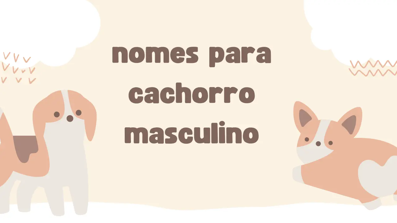 nomes para cachorro masculino