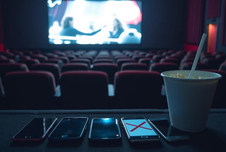 regras sobre celular no cinema