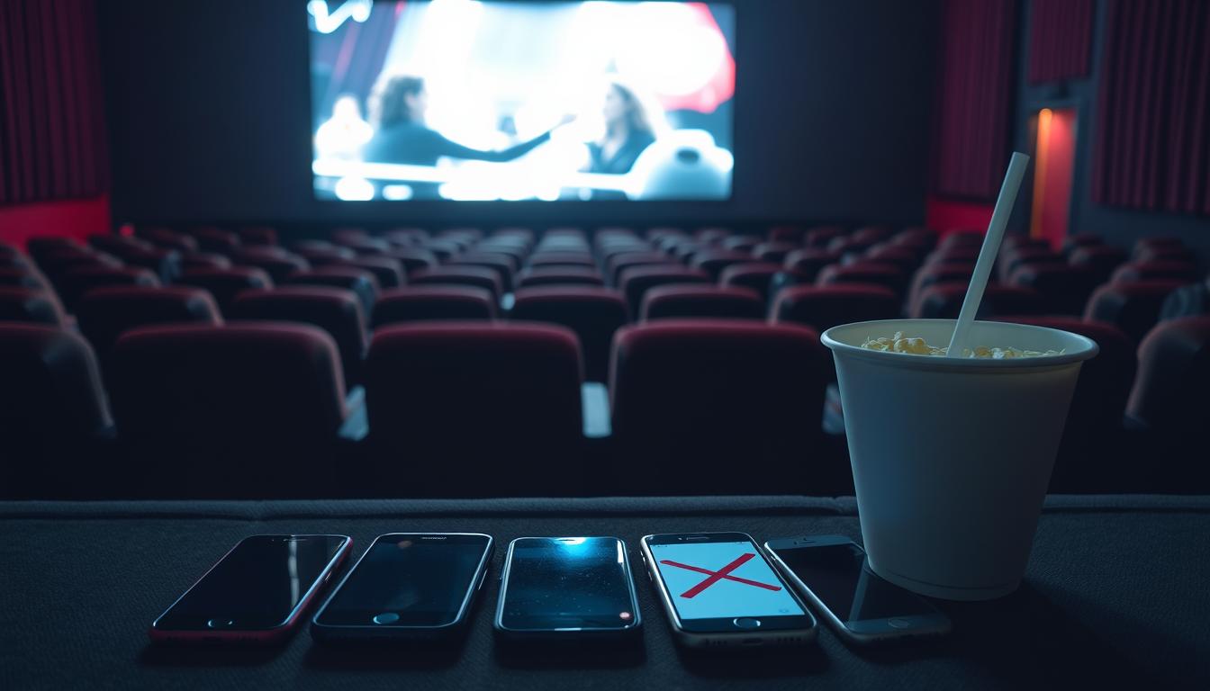 regras sobre celular no cinema